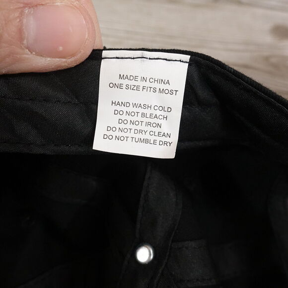 ANHEUSER BUSCH LOGO ST LOUIS BREWERY BLACK STRAPBACK BASEBALL HAT CAP - Picture 8 of 8